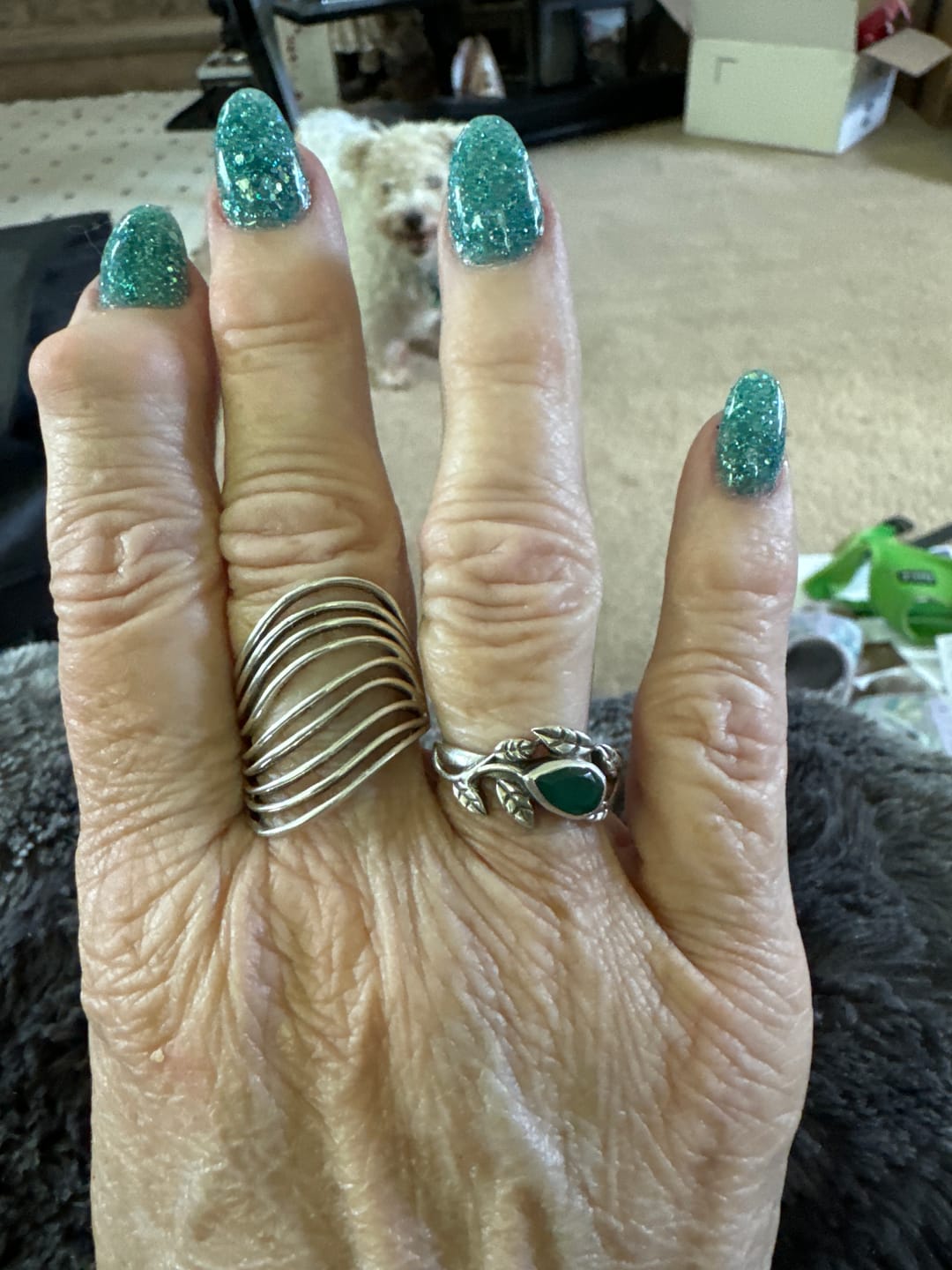 Customer photo review of Ocean Waves Statement Ring
