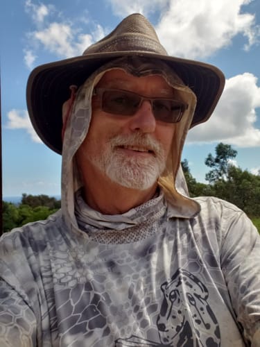 Customer photo review of UPF 50+ Long Sleeve Shirt with Hood and Facemask