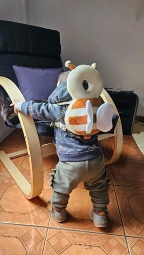 Customer photo review of Baby Head Protector Backpack Pillow For Kids