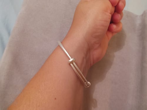 Customer photo review of Dath - Bracelet Jonc Argent