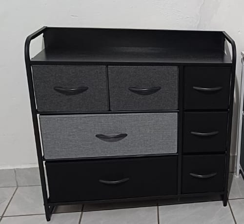 Customer photo review of Mueble Buro Organizador Comoda Metal 7 Cajoneras Tela