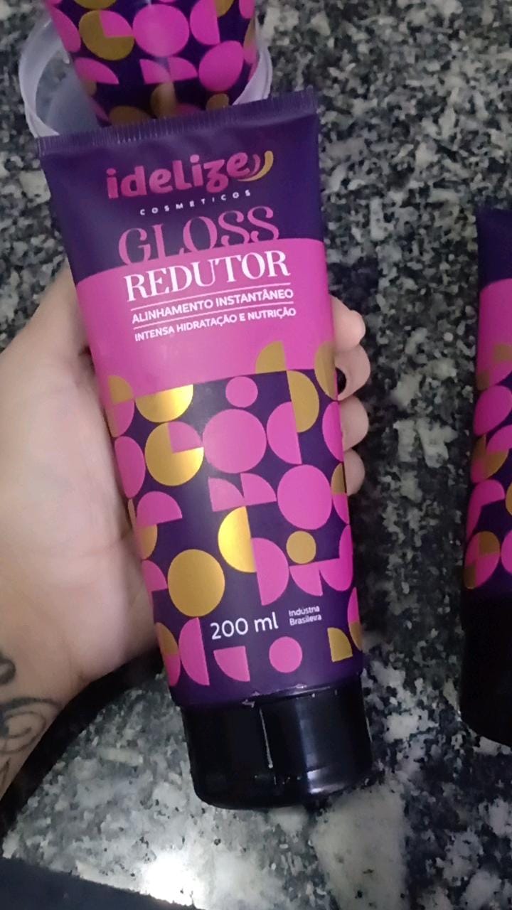 Customer photo review of 2 Alinhamento Fácil Idelize + Mascara de Tratamento 300g
