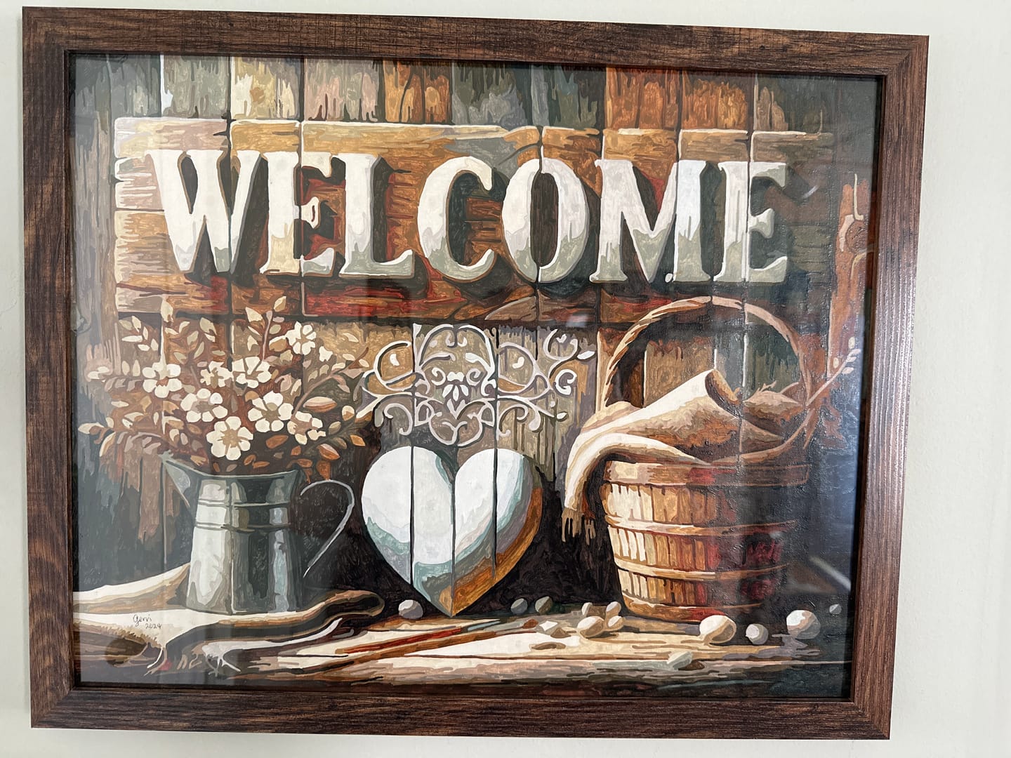 Customer photo review of Paint by Numbers - Welcome
