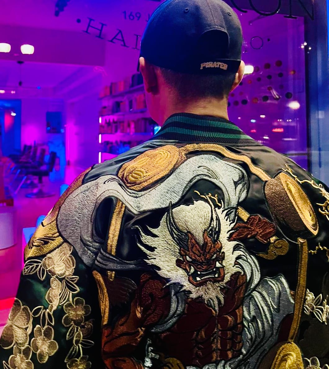 Customer photo review of Raijin & Fujin Sukajan Souvenir Jacket