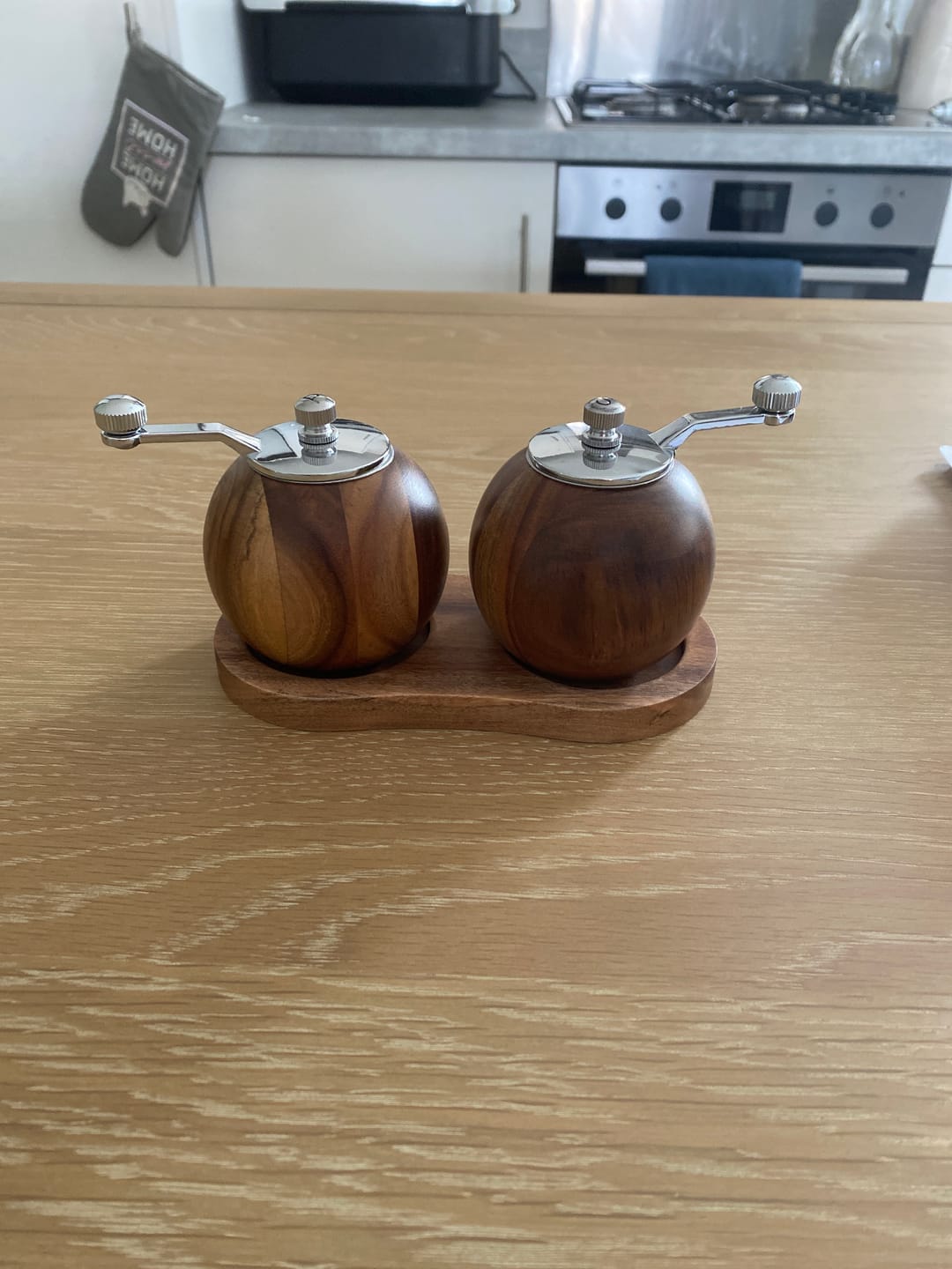 Customer photo review of Salt and Pepper Mill Grinder Set - So At Nature