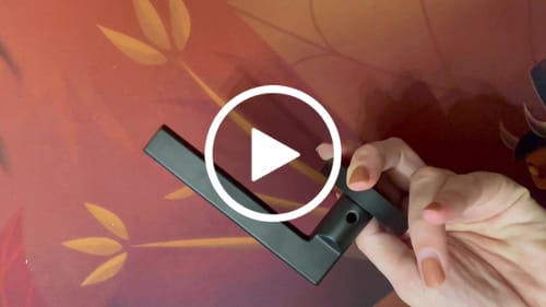 Customer video review of Manilla modelo Rental 530 de aluminio con Roseta Redonda acabado negro para puertas