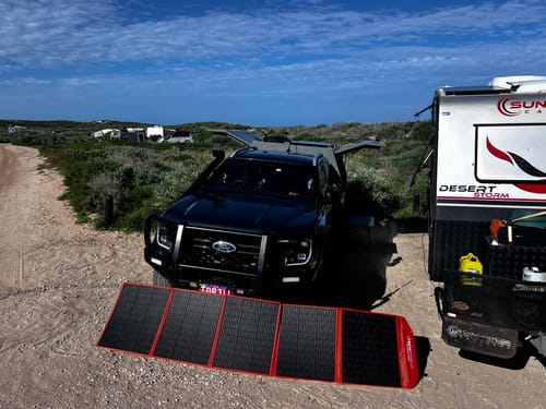 Customer photo review of 300W Solar Blanket Kit with Raptor Skin