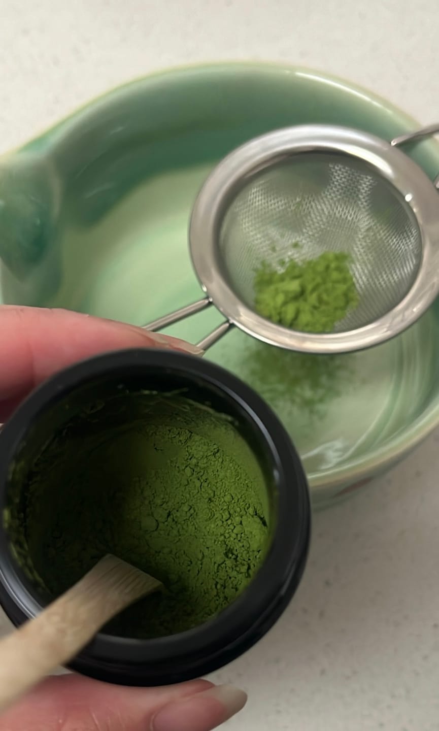 Customer photo review of Infinity Matcha Glass Jar