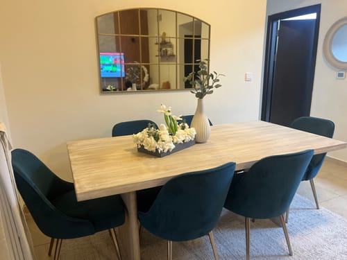 Customer photo review of Raven Gold Window Gold Console Mirror (120x80 CM)