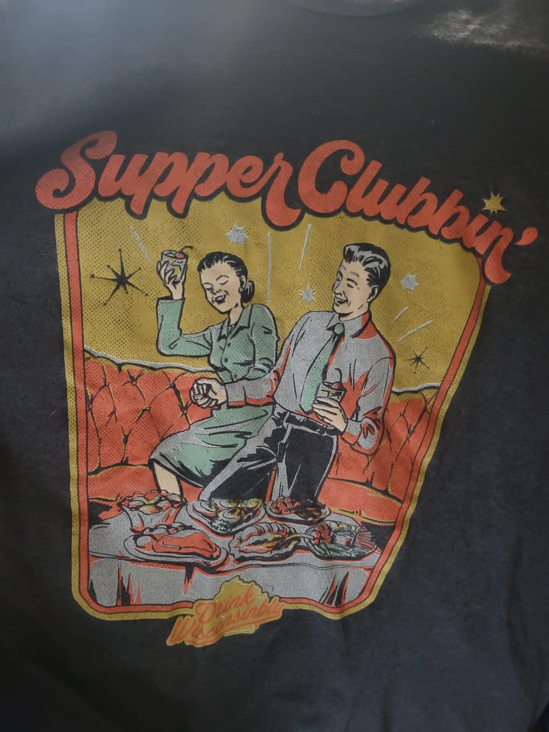 Customer photo review of "Supper Clubbin" T-Shirt