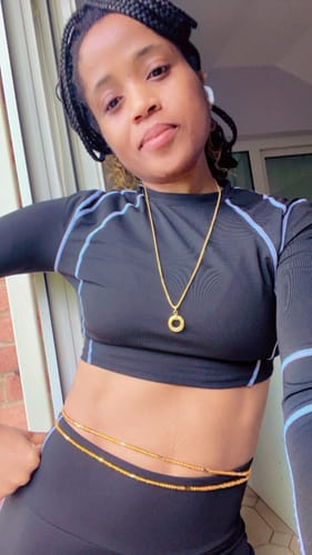 Customer photo review of *BEST SELLER*   Caramel African Waist Bead - Get 5 for 50% Off at checkout 🔥