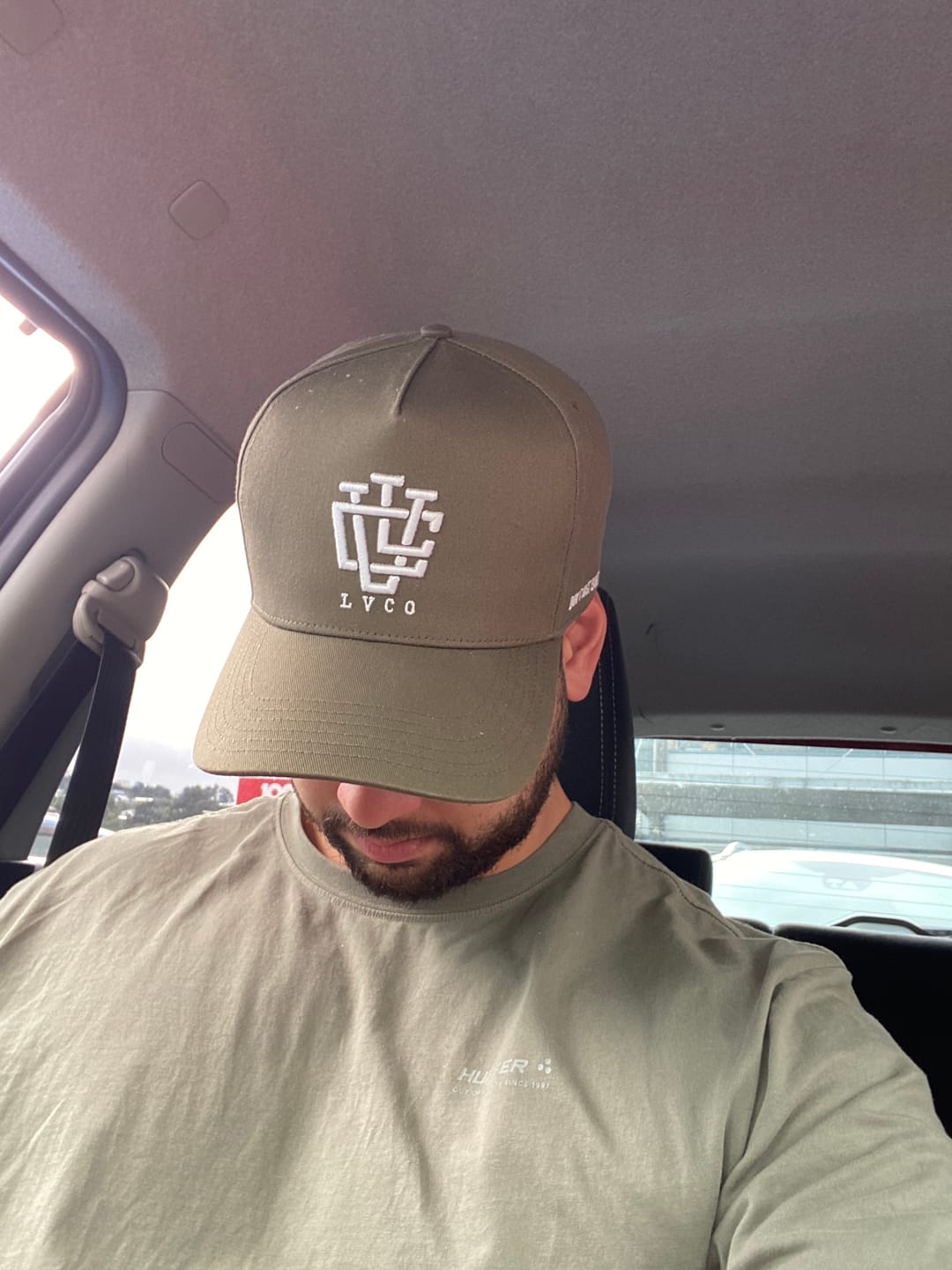 Customer photo review of LVCO "Khaki Green/White" A-Frame Snapback