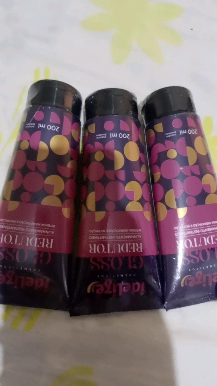 Customer photo review of 2 Alinhamento Fácil Idelize + Mascara de Tratamento 300g