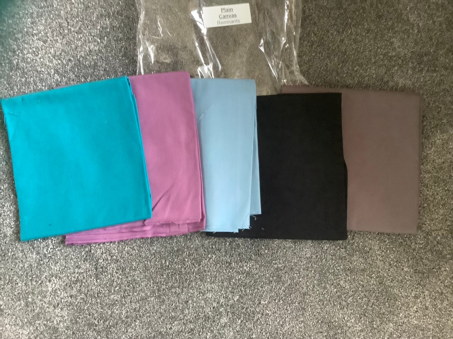 Customer photo review of Plain Canvas Remnants