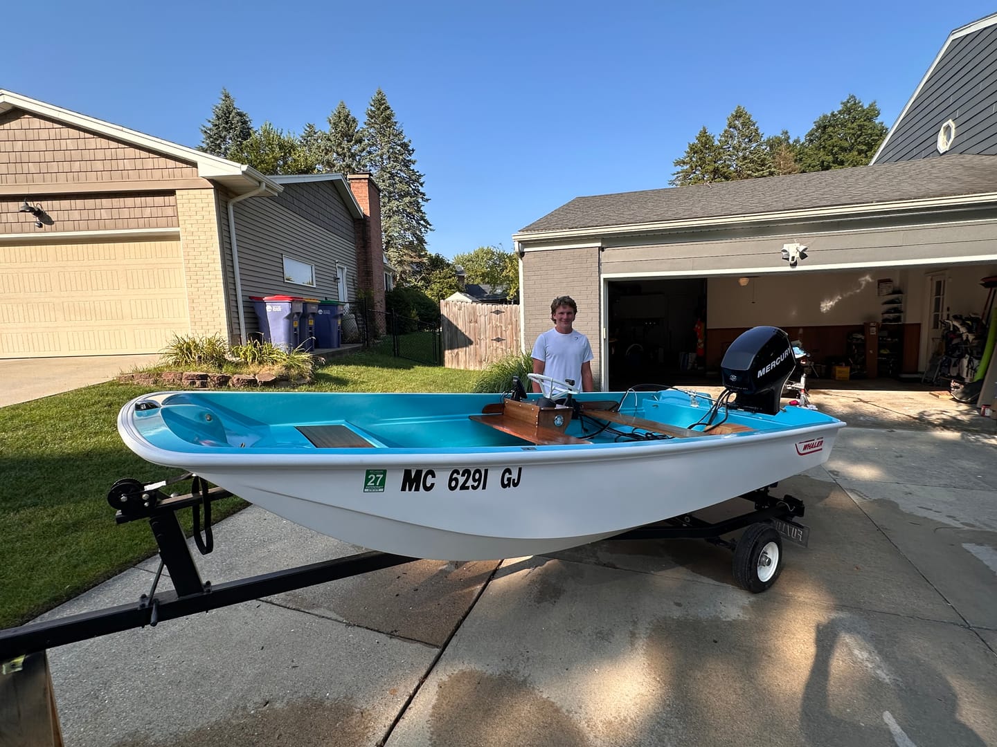 Customer photo review of Boston Whaler 3 Piece OEM Rub Rail, **All Bright White**  - Fits Classic 9' - 17'