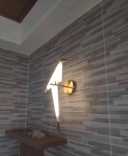 Customer photo review of Applique murale à LED Dimmable - Oiseau en origami