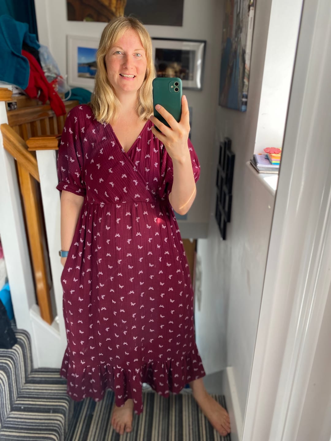 Customer photo review of All Over Butterflies Double Gauze Fabric