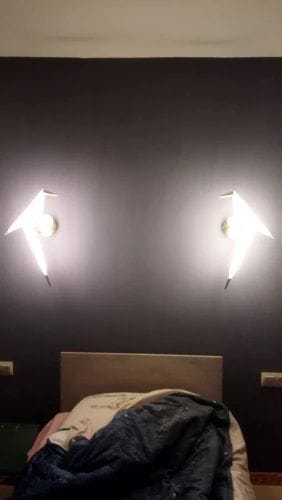Customer photo review of Applique murale à LED Dimmable - Oiseau en origami