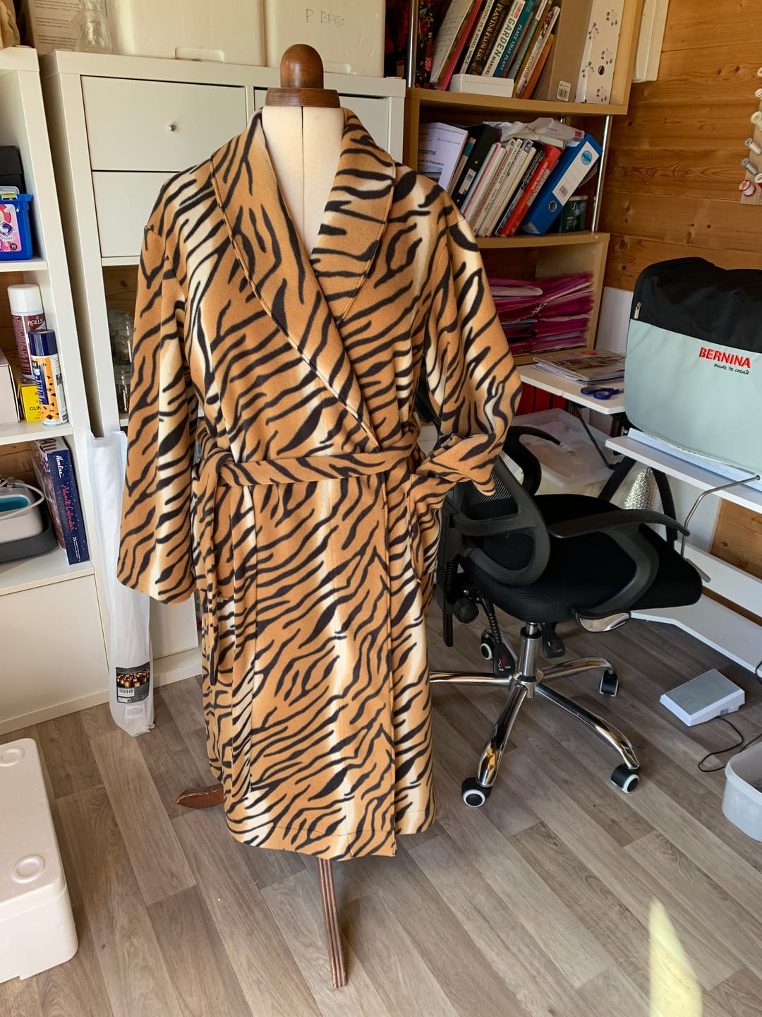 Customer photo review of Tiger Anti Pill Polar Fleece Fabric