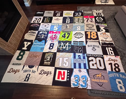 Customer photo review of Classic T-Shirt Blanket