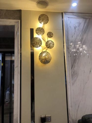 Customer photo review of Applique murale cuivre doré - Fleur de lotus