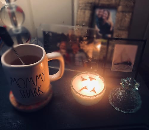 Customer photo review of Original Shark Tooth Candle