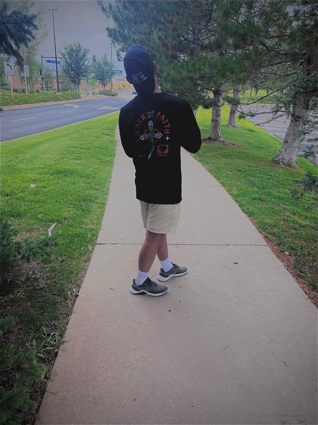Customer photo review of Black Spread Love Long Sleeve Unisex T-Shirt