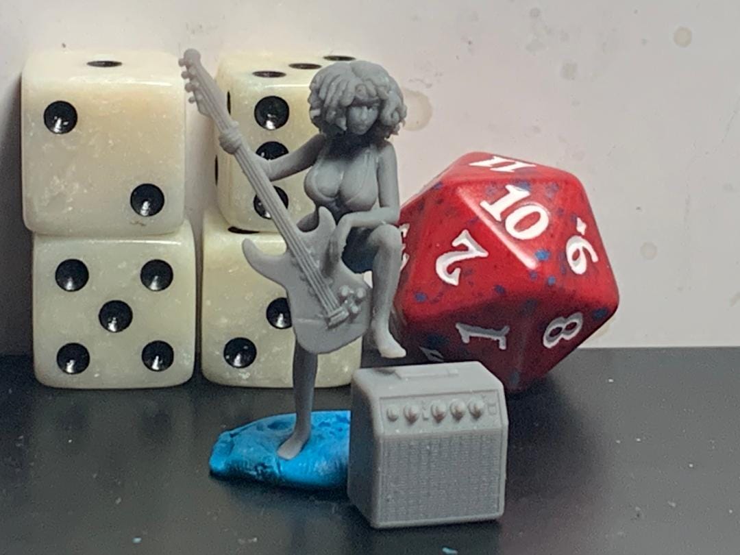 Customer photo review of Jenica, Female Bard Pinup