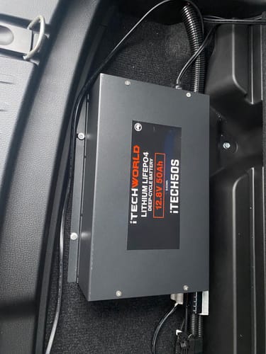 Customer photo review of iTECH50S 12v 50Ah Lithium LiFePO4 Slim Battery
