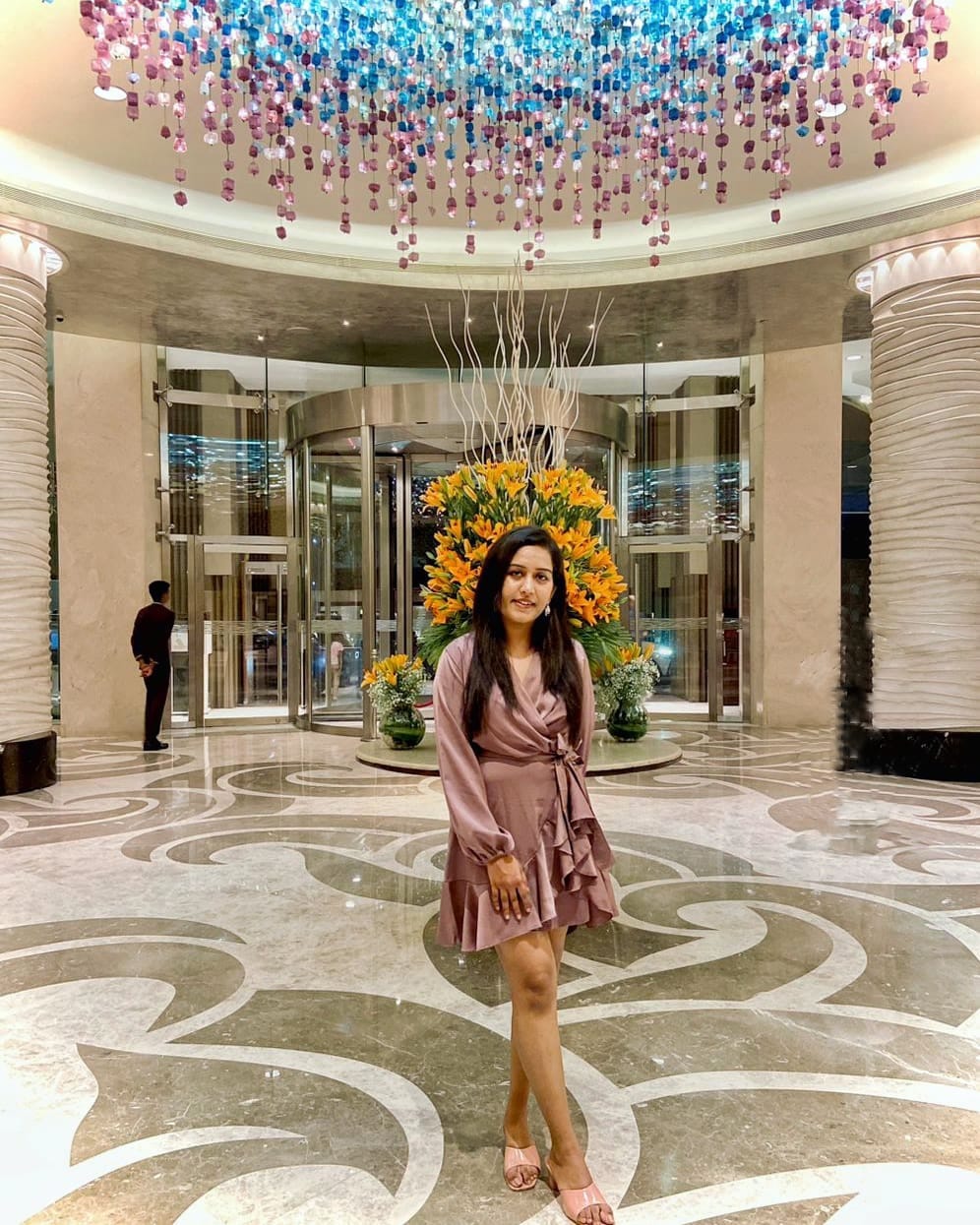 Customer photo review of Hilda Silk Dress