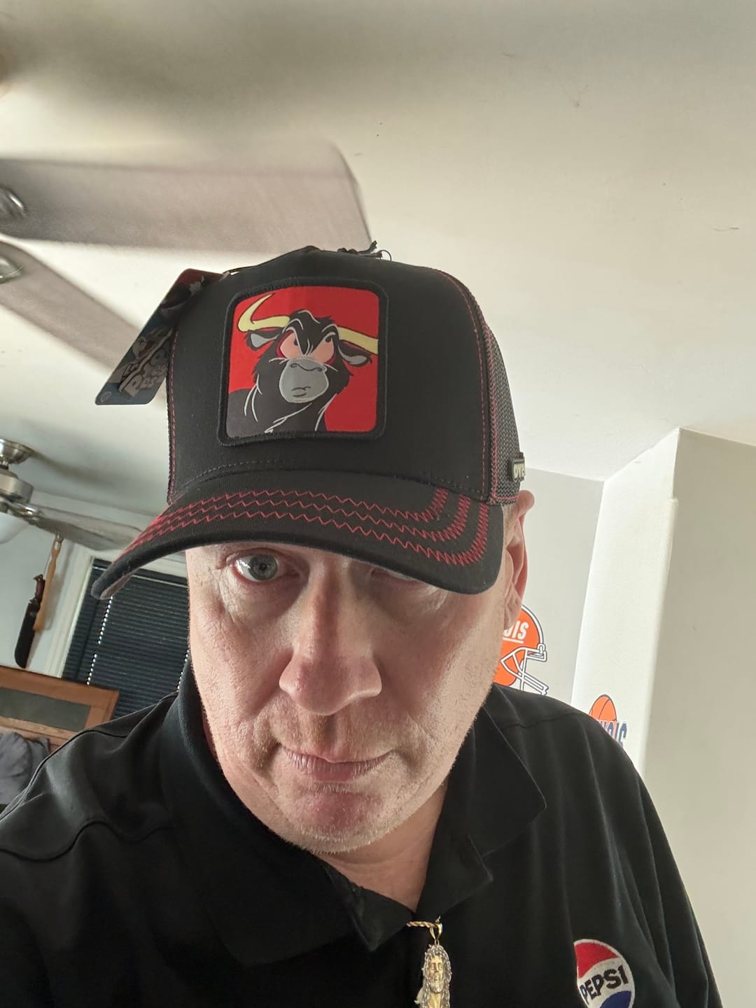 Customer photo review of OVERLORD X Looney Tunes: El Toro the Bull Trucker Cap