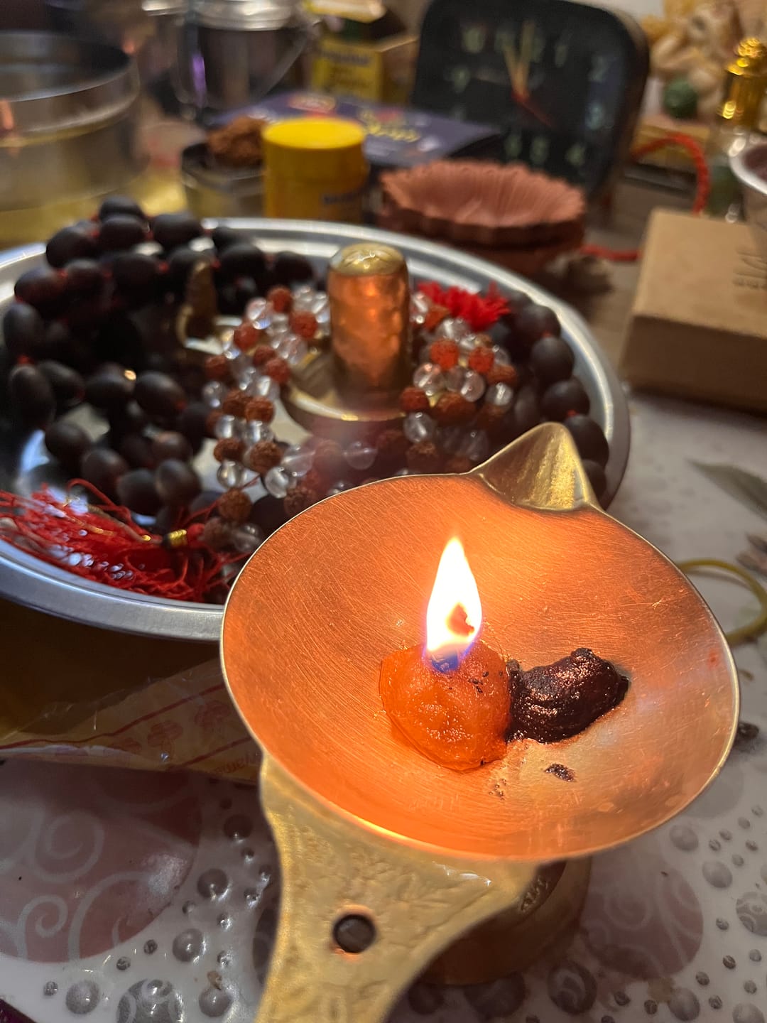 Customer photo review of Natural Kamal Gatta Mala | Mala for Lakshmi Puja