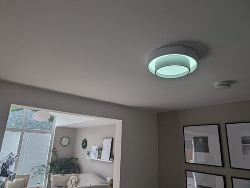 Customer photo review of Concentric Rings Round Flush Mount Ceiling Light