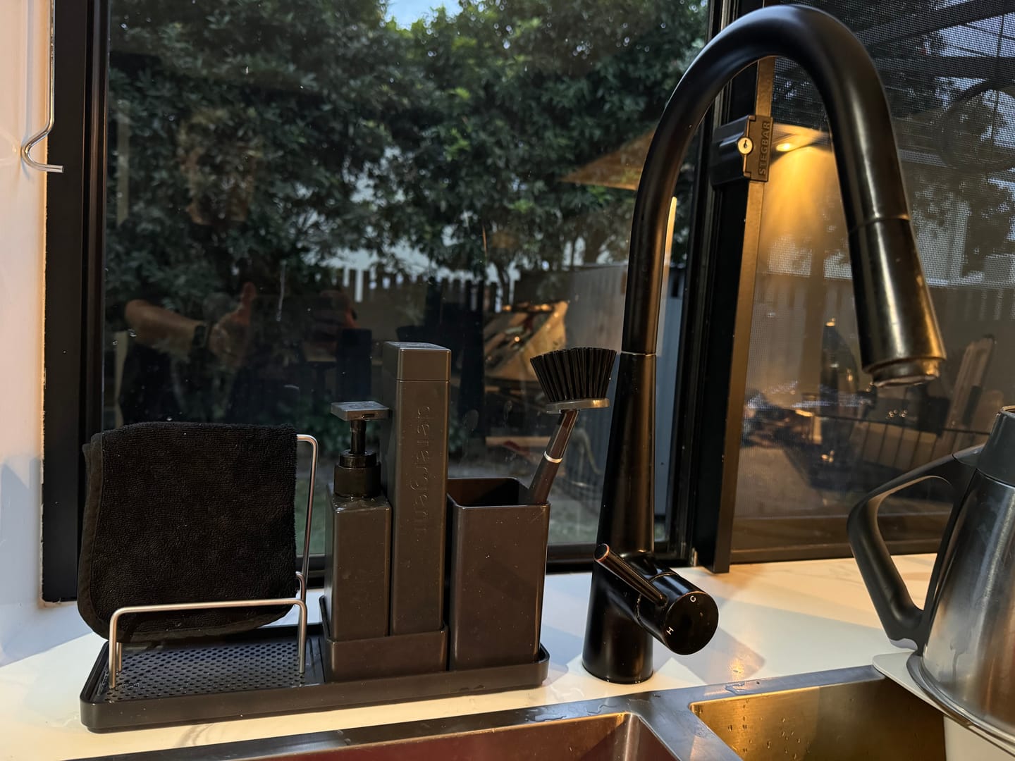 Customer photo review of Cool Frank Sink Organiser