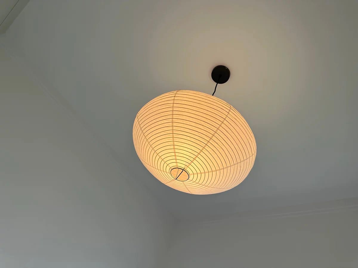 Customer photo review of Ellipse Washi Paper Pendant Lampshade