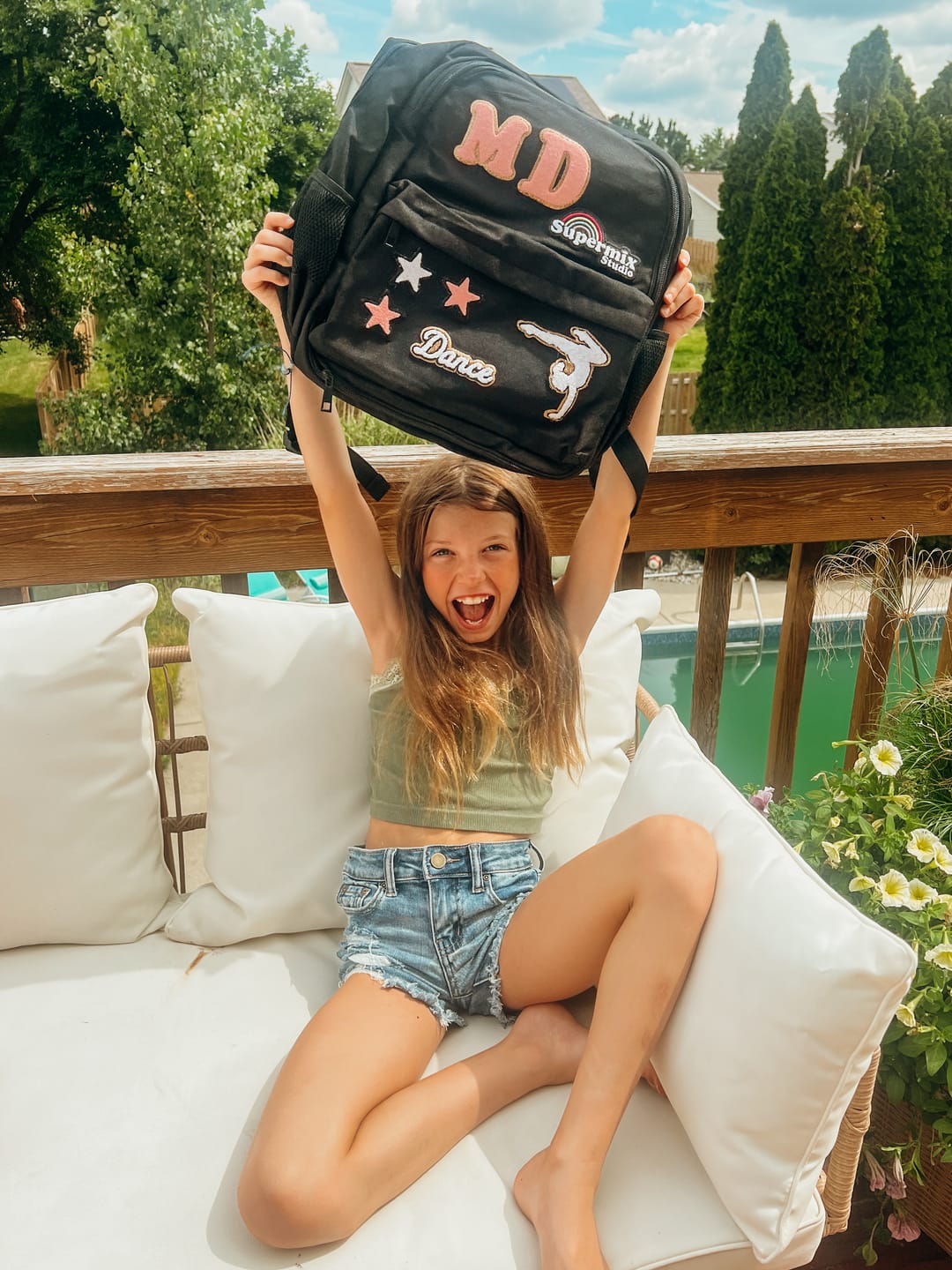 Customer photo review of Recycled Backpack