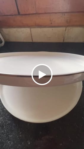 Customer video review of Plato Sakura Playo Gold De Porcelana Diametro 26 cm