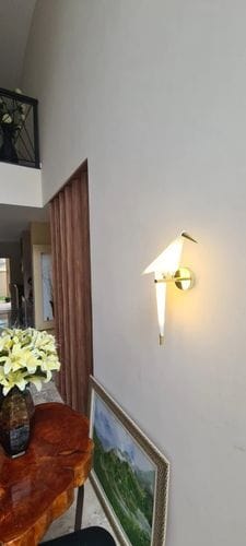 Customer photo review of Applique murale à LED Dimmable - Oiseau en origami
