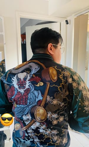 Customer photo review of Raijin & Fujin Sukajan Souvenir Jacket