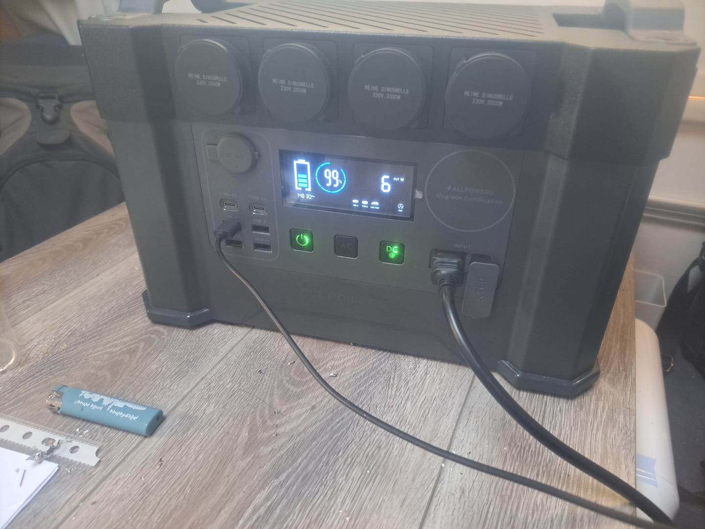 Customer photo review of ALLPOWERS S2000 Estación de Energía Portátil 2000W 1500Wh