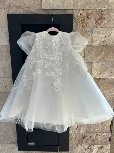 Customer photo review of White Baby Girl Summer Baptism  Dress Toddler Birthday Party Princess Dress