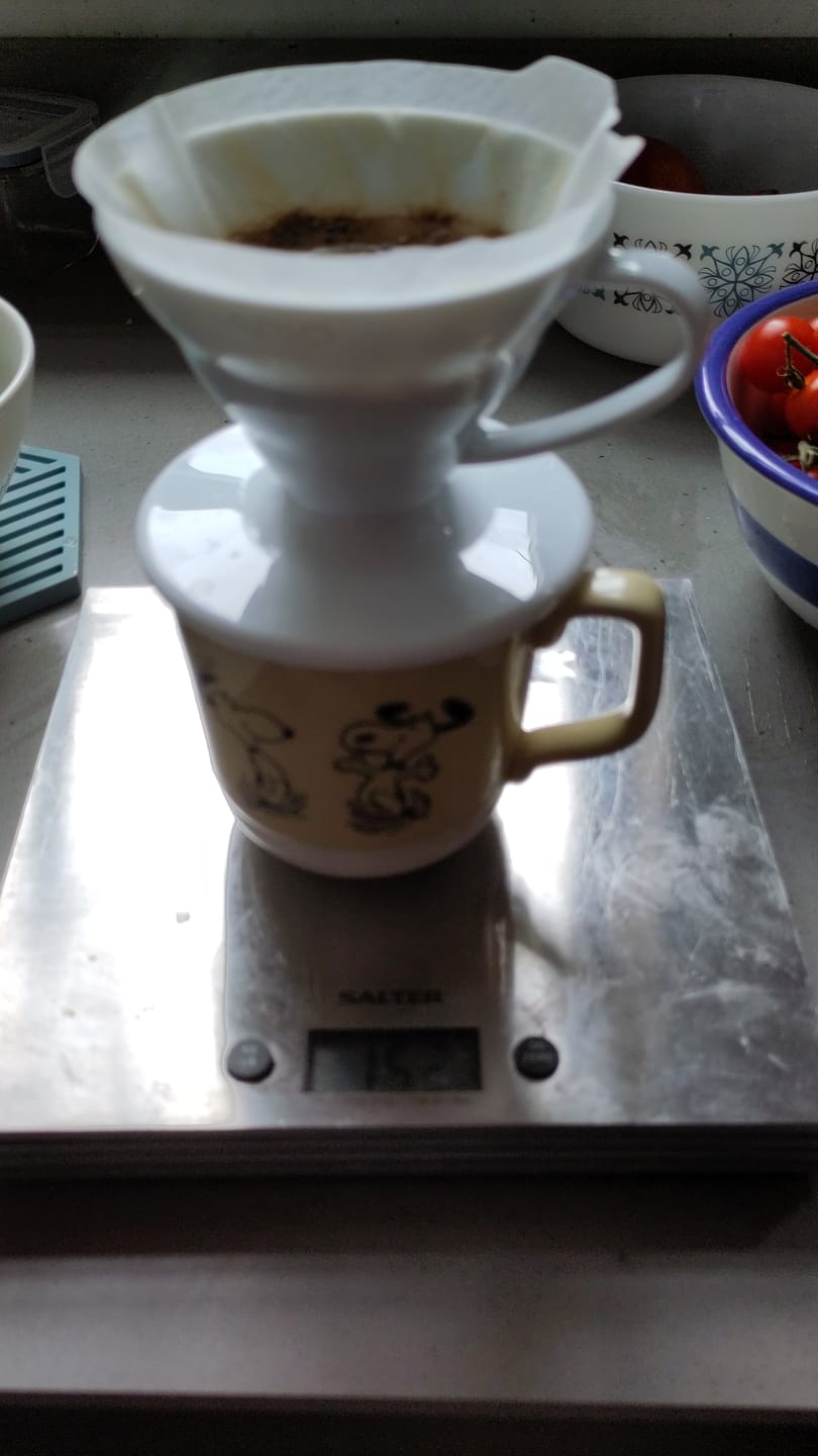 Customer photo review of Decadent Decaf Dark Roast Decaffeinated Coffee Blend - Swiss Water Decaf/CO2 Process - Strength 5