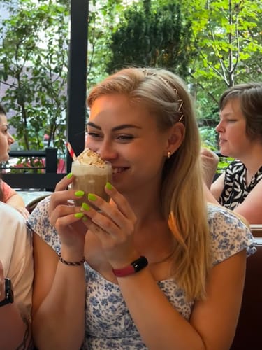 Customer photo review of Simple Huggie Clip On Earrings in Gold