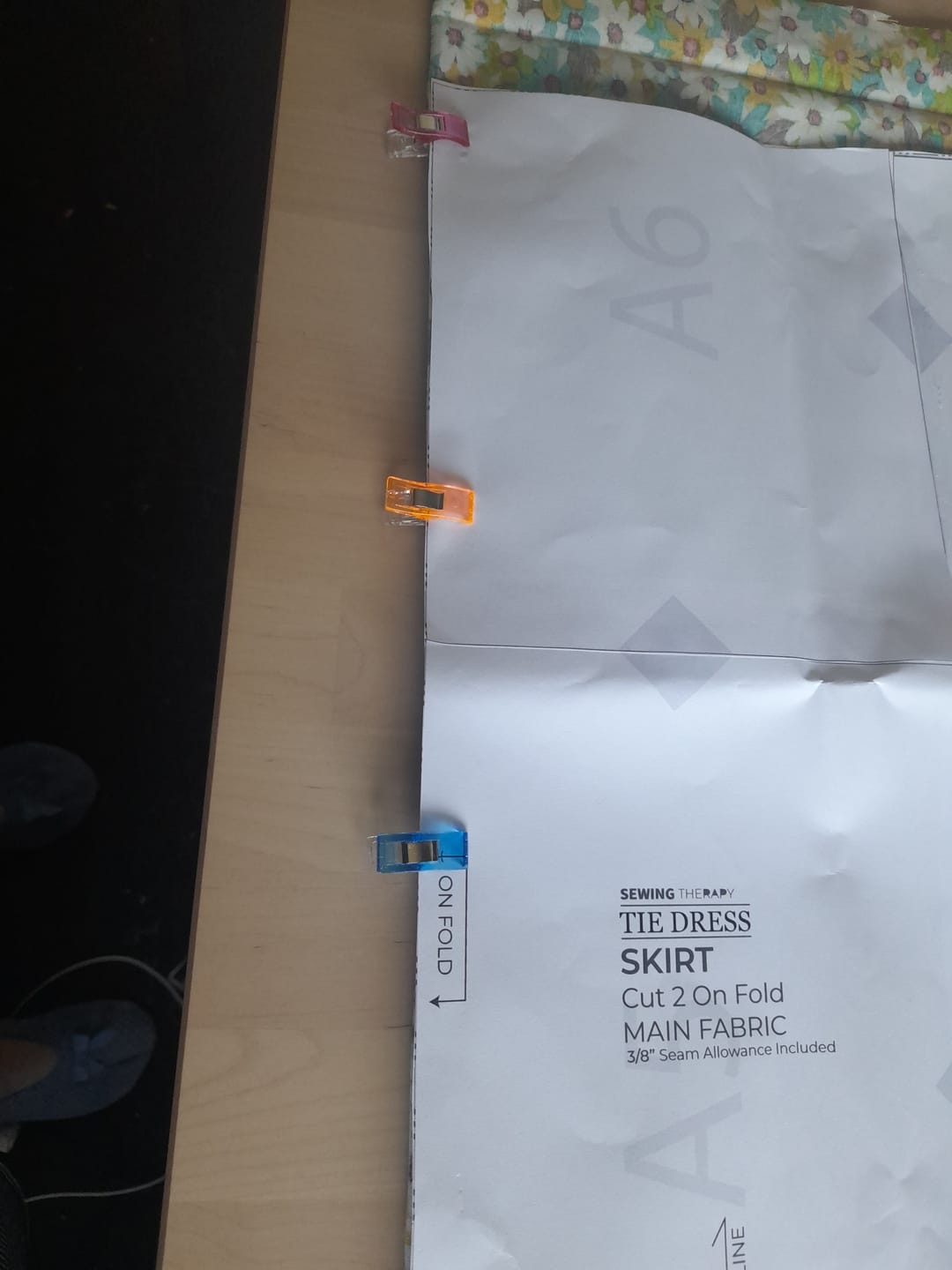 Customer photo review of Multicolour Fabric Sewing Clips - Pack of 20