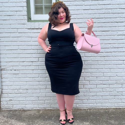 Customer photo review of Small Leaf Headband in Gold