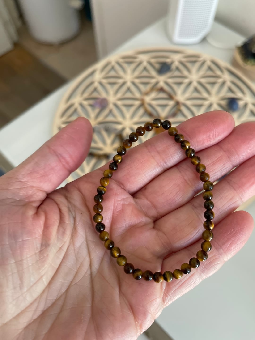Customer photo review of Bracelet Fin en Pierres Naturelles de 4mm
