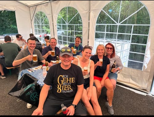 Customer photo review of Ich gehe jetzt Bier trinken  - T-Shirt