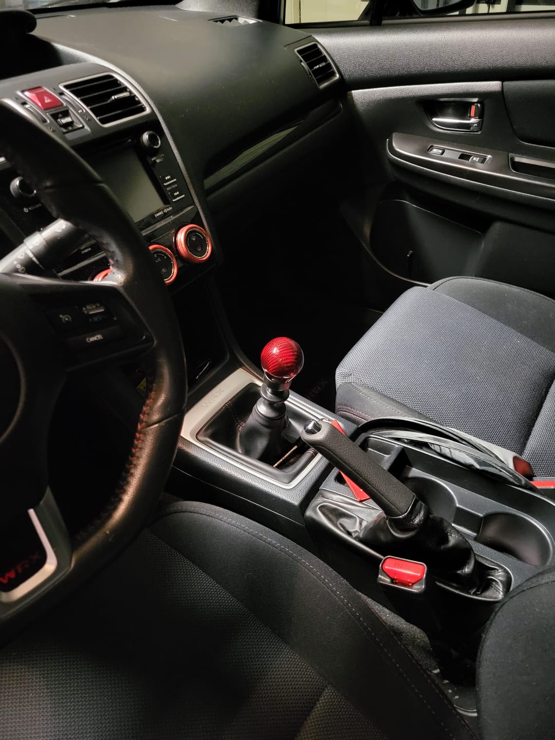 Customer photo review of Weighted Red Carbon Fiber Shift Knobs