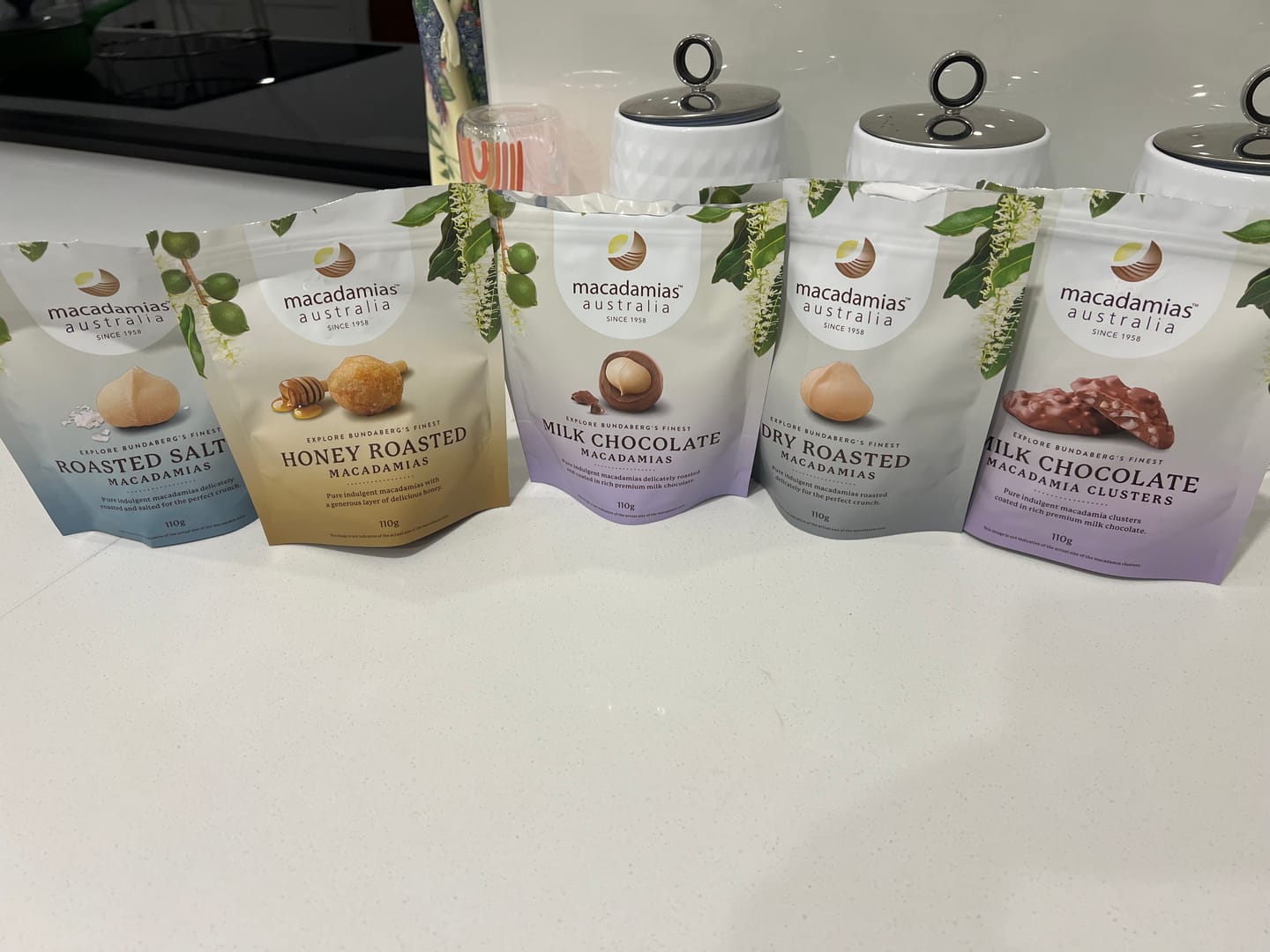 Customer photo review of Honey Roasted Macadamias