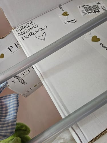 Customer photo review of Runner da Tavolo Elegante Shabby Chic con Pizzo e Fiocchi Rosa